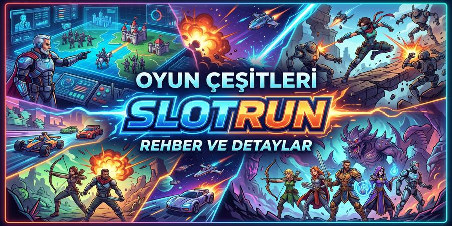 Slotrun oyun çeşitleri ve kategoriler